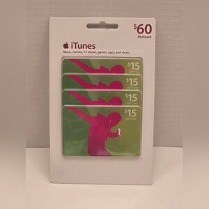 Apple iTunes Gift Card Multipack - Green and Pink